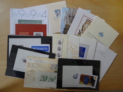 Schweden Weihnachtskarten der Post 1986-2001 komplett
