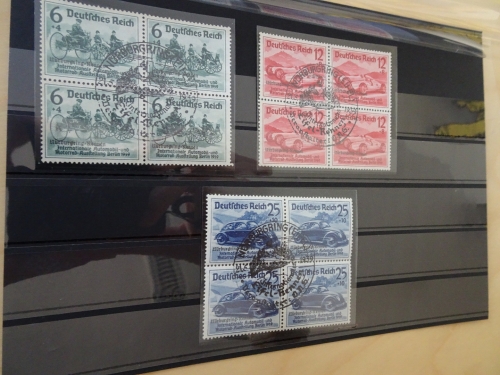 Deutsches Reich 695/97 Viererblock gestempelt IAA 1939