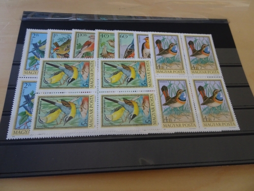 Ungarn Michel Nummer 2855/62A Viererblock postfrisch Vögel