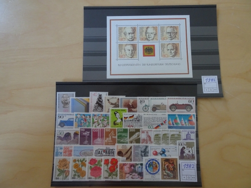 Bund Jahrgang 1982 postfrisch komplett