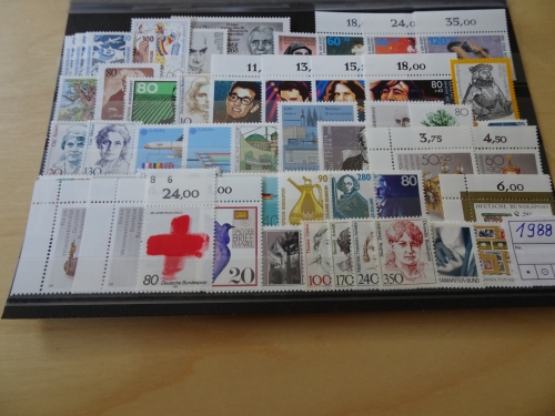 Bund Jahrgang 1988 postfrisch komplett
