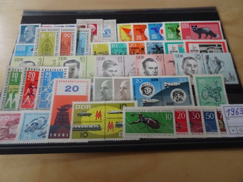 DDR Jahrgang 1963 postfrisch komplett