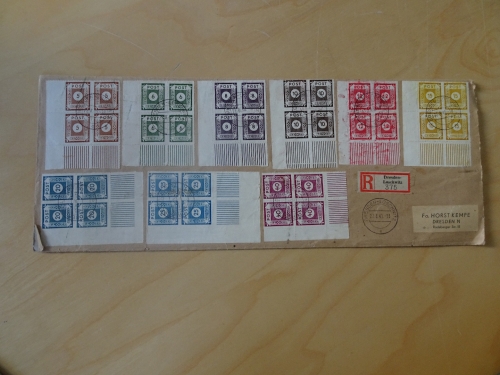 SBZ 42-50 G Viererblock Kempe Brief