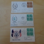 USA aus 410/441 7 Viererblock FDC
