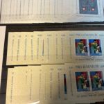 Schweiz 135 Stück aus Block 16-23 gestempelt
