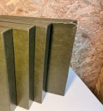 4 Lindner Binder Elegant mit Schuber olivgrün 18 Ring