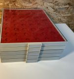 5 Lindner Münzboxen für 48 Münzen
