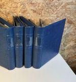 4 Lindner ETB Alben blau mit Hüllen