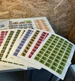 Schweiz Lot Bogenteile + Bogen gestempelt