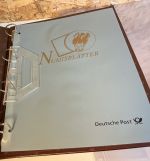 2 Dt. Post Numisblatt Alben mit 50 Hüllen + Schuber
