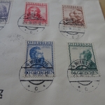 Österrich Michel 591-596 Baumeister auf Satzbrief