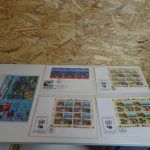 5 verschiedene Kleinbogen FDC UNO Wien Tiere
