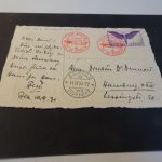 Schweiz Michel 191x Zeppelin Flug auf Postkarte von Bern