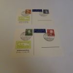 Bund Michel 156-159 Sonderstempel Ulm auf 2 Karten