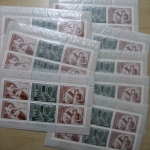 UDSSR 4329/34 postfrisch Kleinbogen 9 Stück