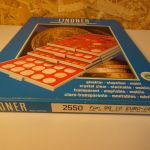 1 Lindner Münzbox Art. 2550 für 99 Münzen 10 Cent, 20mm