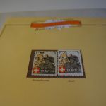 Schweiz Soldatenmarke Ter. Bat 150 Nr. 258,258c, dickes Kreidepapier