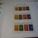 Bund Block 8 mit 54 Sonderstempeln in Ringbinder