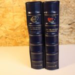 2 Dt. Post / Leuchtturm Ringbinder mit Schuber blau Exklusiv 13 Ring