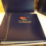 2 Dt. Post / Leuchtturm Ringbinder mit Schuber blau Exklusiv 13 Ring