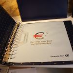 2 Dt. Post / Leuchtturm Ringbinder mit Schuber blau Exklusiv 13 Ring