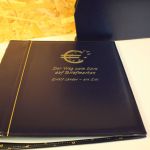 2 Dt. Post / Leuchtturm Ringbinder mit Schuber blau Exklusiv 13 Ring