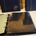 3 Dt. Post Ganzsachen Alben blau mit Hüllen