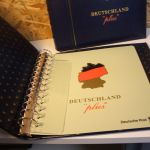 2 Dt. Post / Leuchtturm Ringbinder mit Schuber blau Deutschland Plus 13 Ring