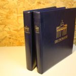 2 12 Ring Binder blau mit Aufdruck Deutschland