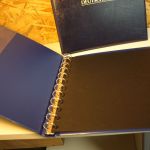 2 12 Ring Binder blau mit Aufdruck Deutschland