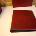 4 Lindner ETB Alben mit Schuber in rot