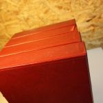 4 Lindner ETB Alben mit Schuber in rot