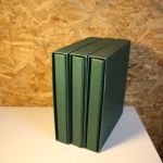 3 Lindner Alben grün mit 140 1er Hüllen