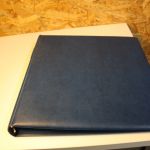 5 Lindner Binder blau mit Schuber leer