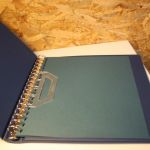 5 Lindner Binder blau mit Schuber leer