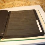 Mauritius Binder mit 15 schwarzen Blättern 4 Streifen