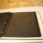 Mauritius Binder mit 15 schwarzen Blättern 4 Streifen