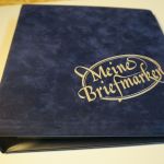 Samt Binder + Schuber blau inkl. 25 2er Hüllen