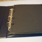 Samt Binder + Schuber blau inkl. 25 2er Hüllen