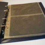 Samt Binder + Schuber blau inkl. 25 2er Hüllen