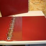 3 Borek Ringbinder rot mit Aufdruck