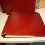 3 Borek Ringbinder rot inkl. Schuber mit Aufdruck Schweiz