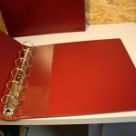 3 Borek Ringbinder rot inkl. Schuber mit Aufdruck Schweiz