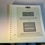 50 Lindner T Blätter versch. Streifen mit Aufdruck Pferde