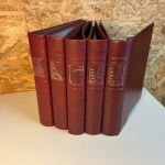 5 Lindner ETB Alben rot mit Hüllen