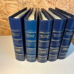 Dt. Post 5 ETB Alben mit Jahreszahlen am Rücken