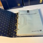 Dt. Post 5 ETB Alben mit Jahreszahlen am Rücken