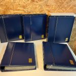 Dt. Post 5 ETB Alben mit Jahreszahlen am Rücken