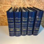 Dt. Post 5 ETB Alben mit Jahreszahlen am Rücken