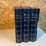 3 Dt. Post / Leuchtturm Ringbinder und Schuber blau Exklusiv 13 Ring